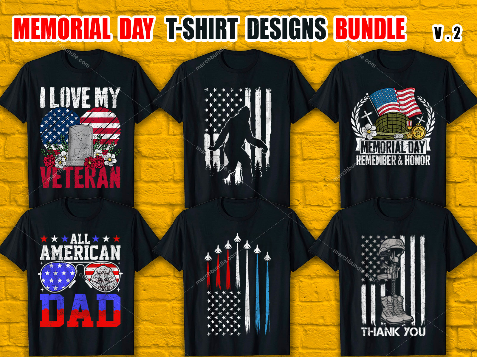 Memorial Day T Shirt Design Bundle V.2