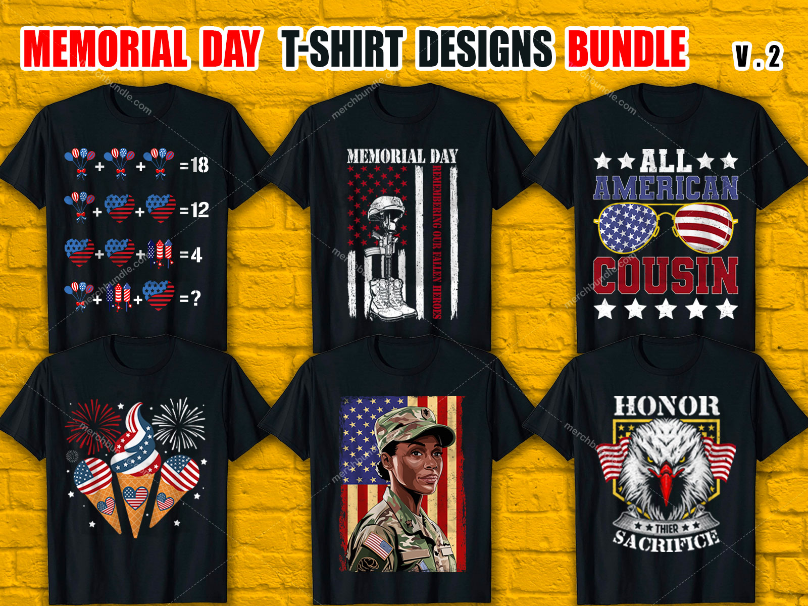 Memorial Day T Shirt Design Bundle V.2