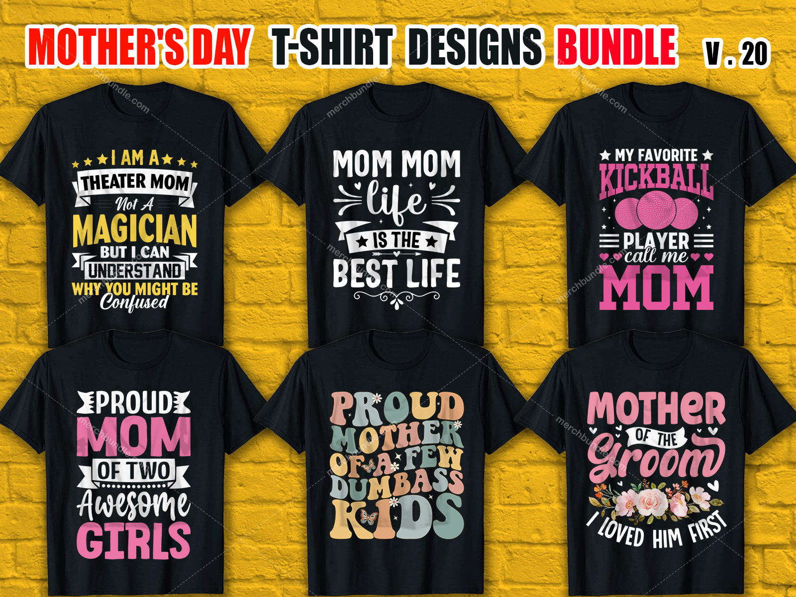 Mother's Day T-Shirt Design Bundle V.20