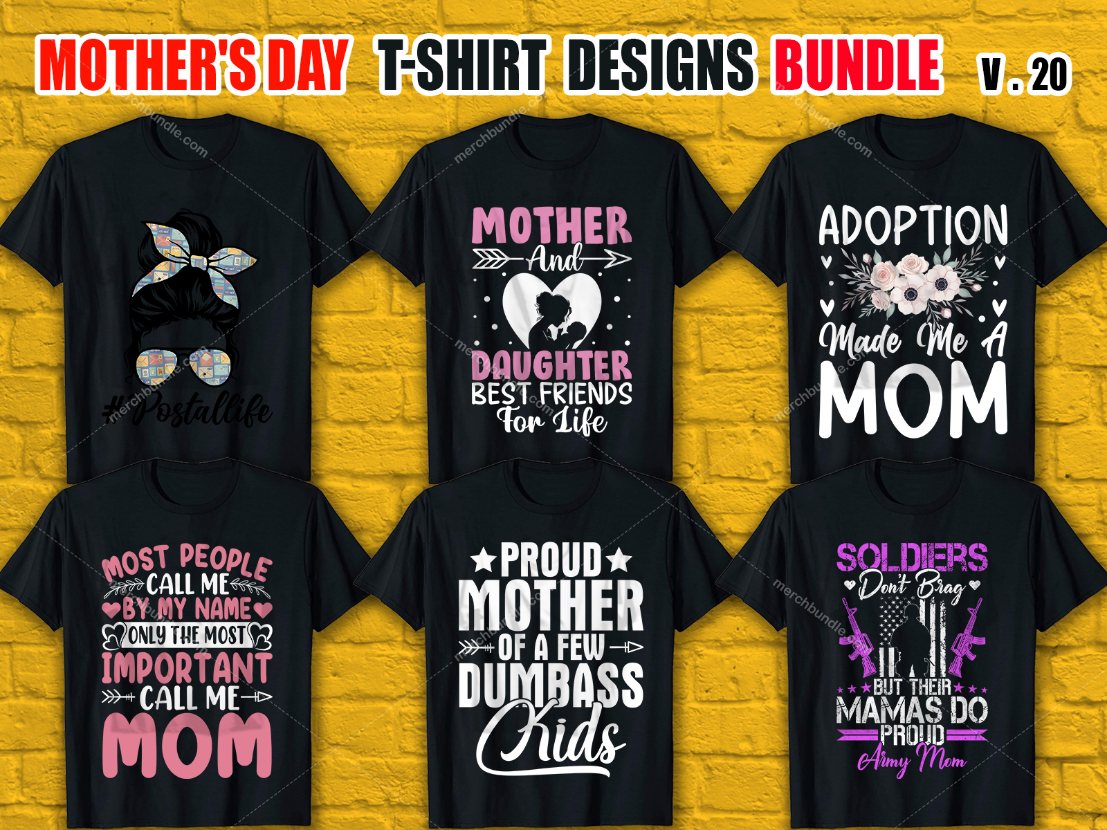 Mother's Day T-Shirt Design Bundle V.20