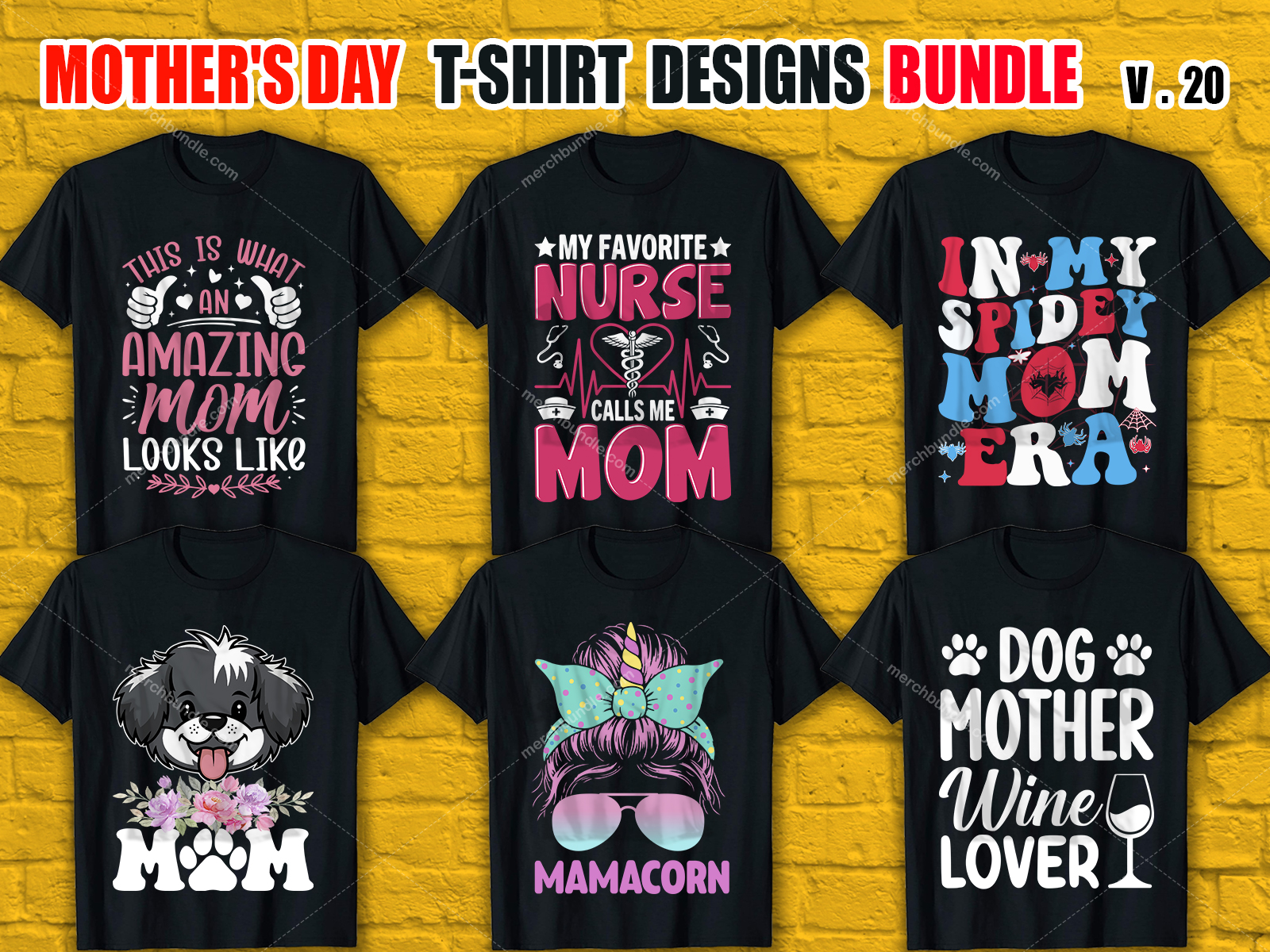 Mother's Day T-Shirt Design Bundle V.20