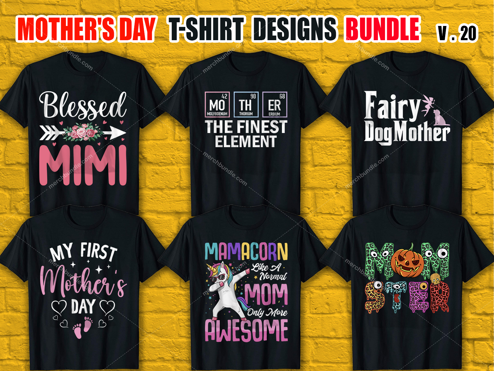 Mother's Day T-Shirt Design Bundle V.20