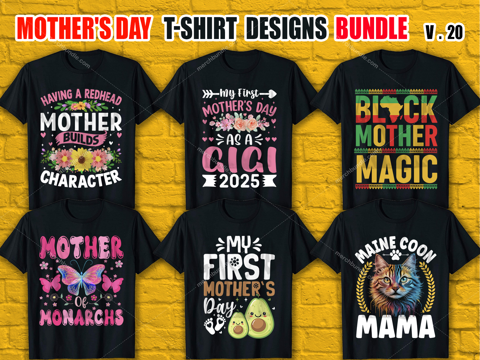 Mother's Day T-Shirt Design Bundle V.20