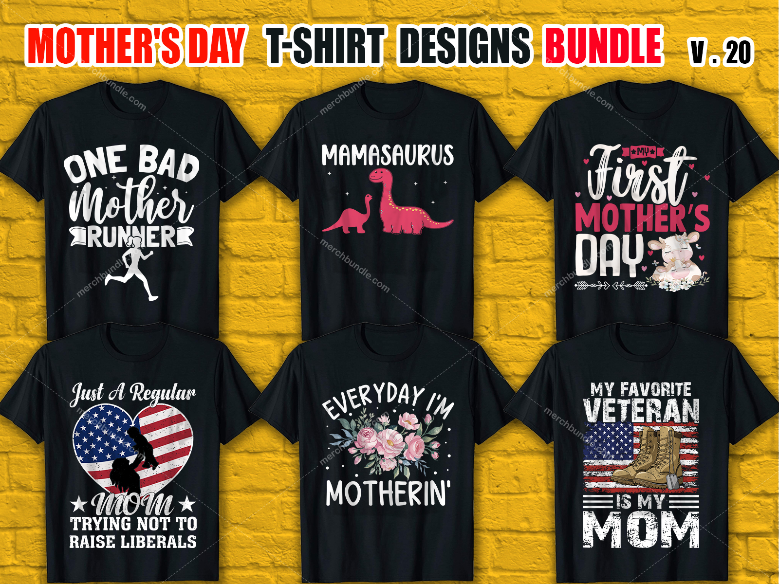 Mother's Day T-Shirt Design Bundle V.20