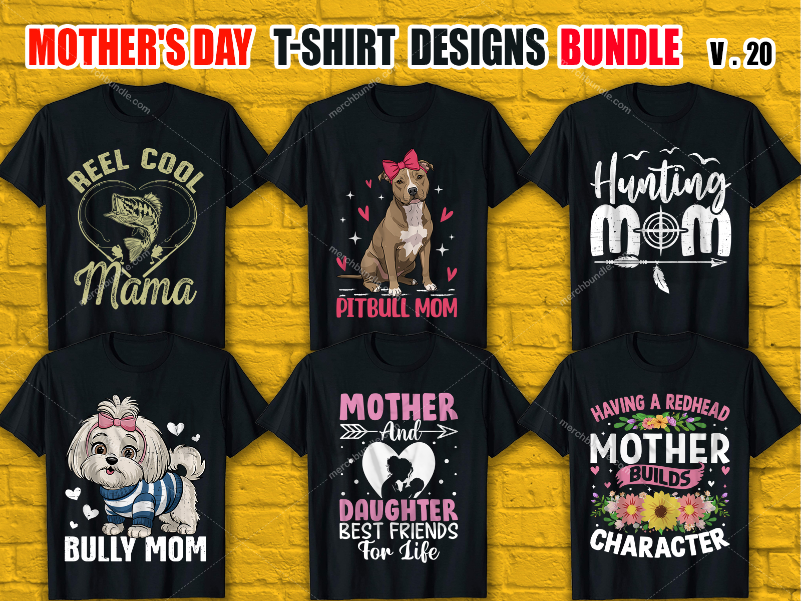 Mother's Day T-Shirt Design Bundle V.20