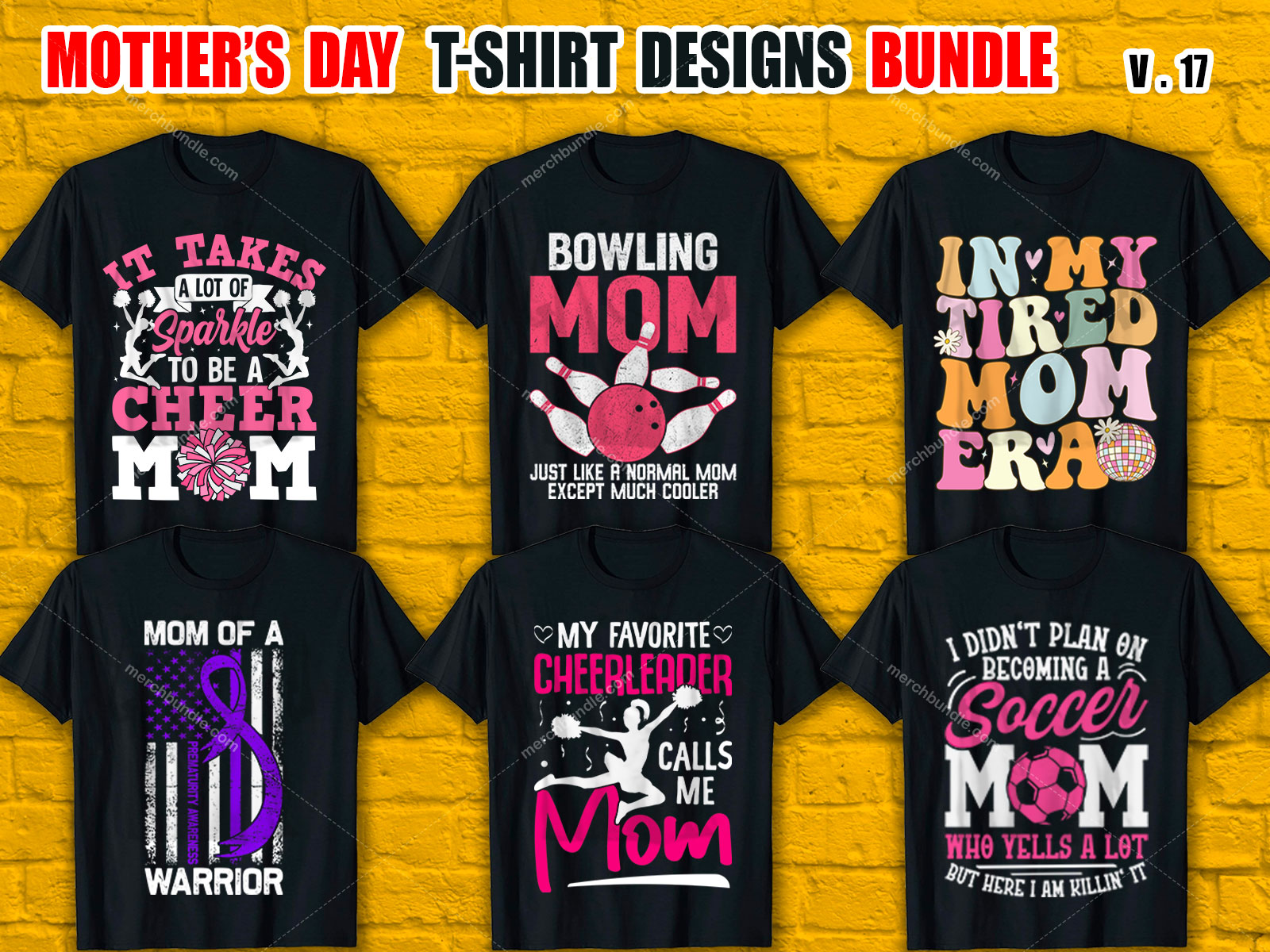 Mother's Day T-Shirt Design Bundle V.17