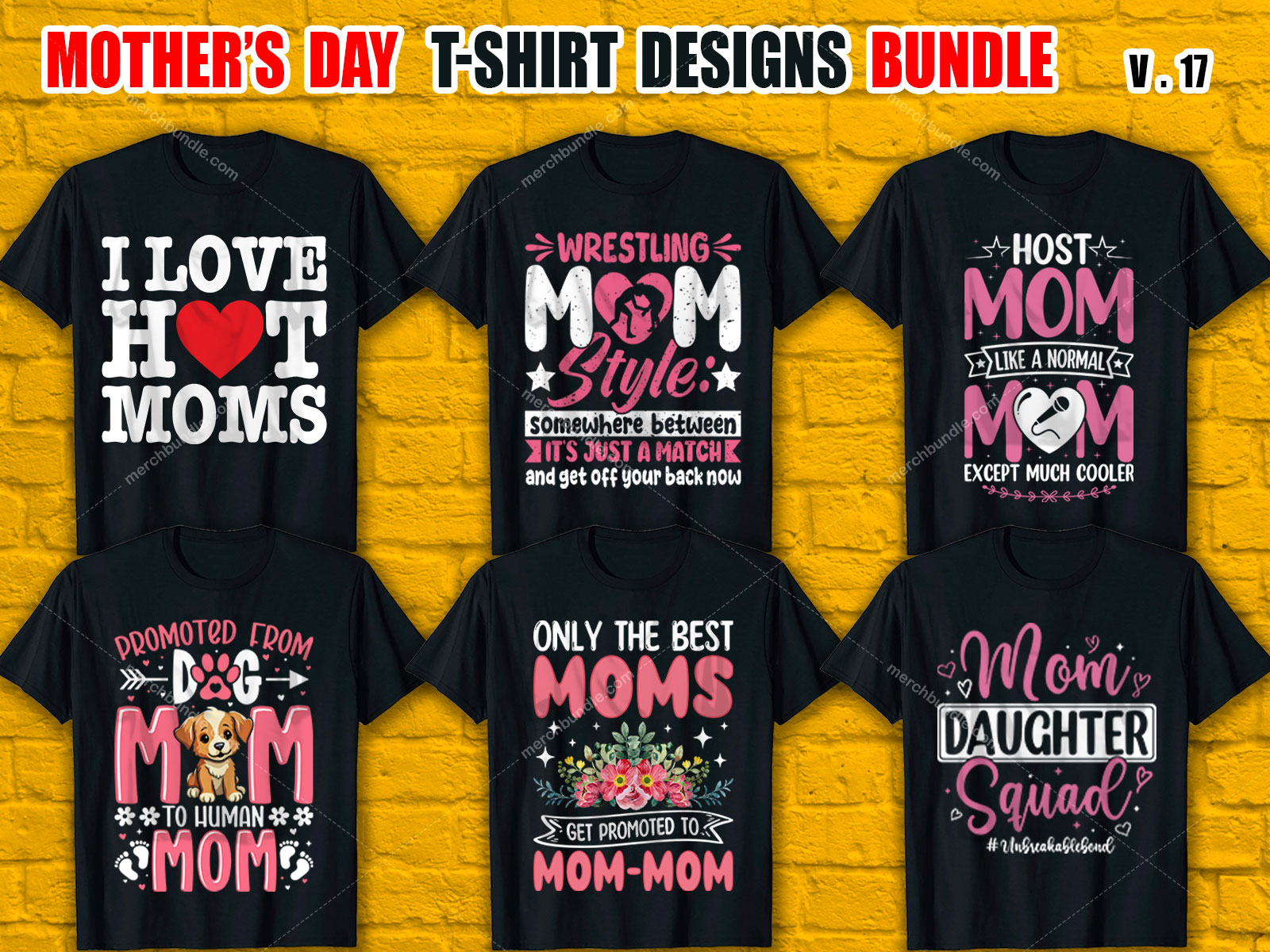 Mother's Day T-Shirt Design Bundle V.17