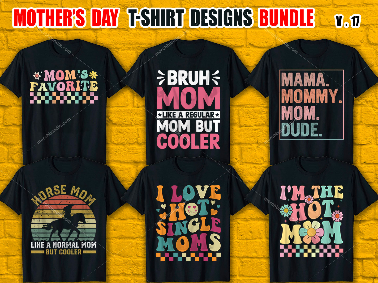 Mother's Day T-Shirt Design Bundle V.17