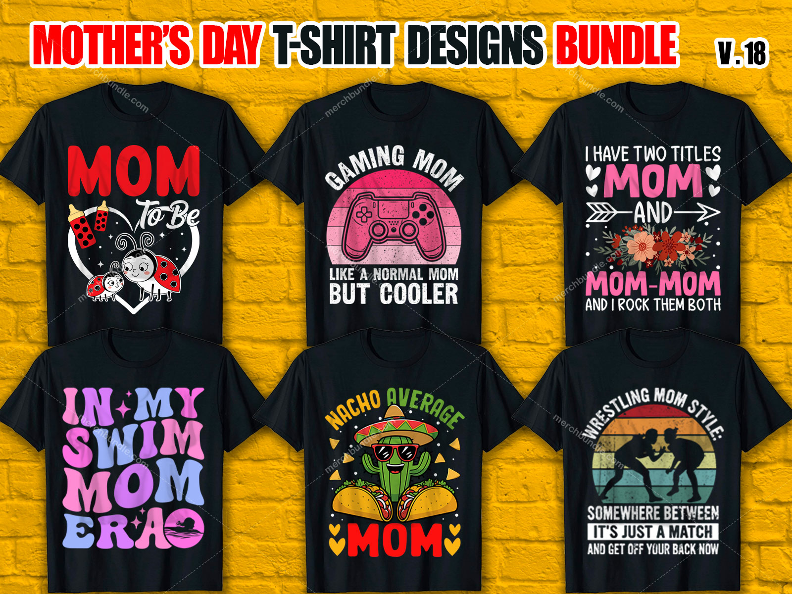 Mother's Day T-Shirt Design Bundle V.18