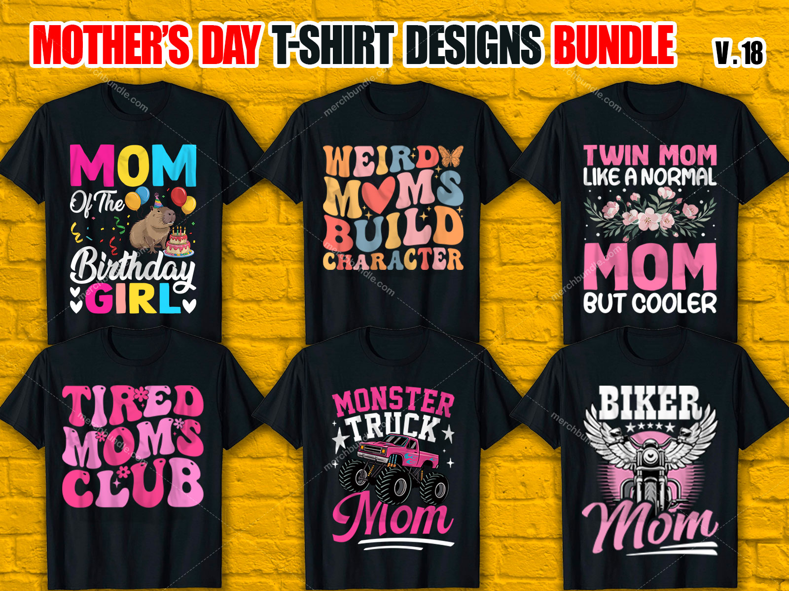 Mother's Day T-Shirt Design Bundle V.18