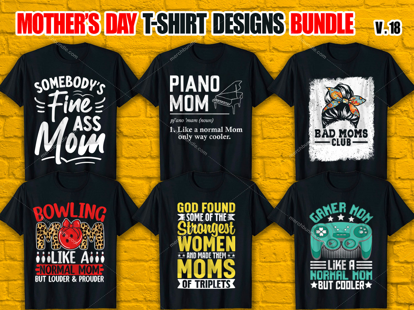 Mother's Day T-Shirt Design Bundle V.18