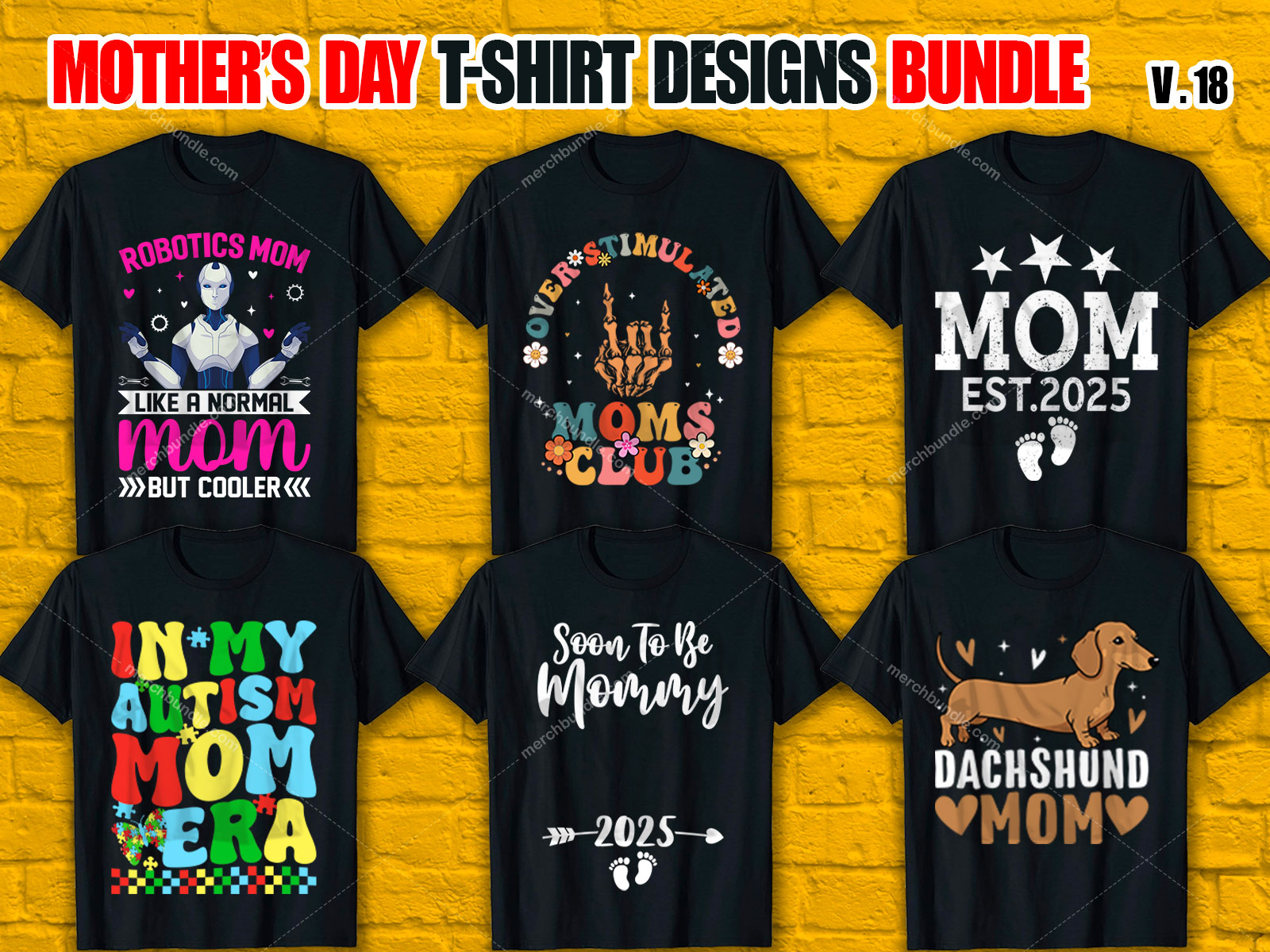 Mother's Day T-Shirt Design Bundle V.18