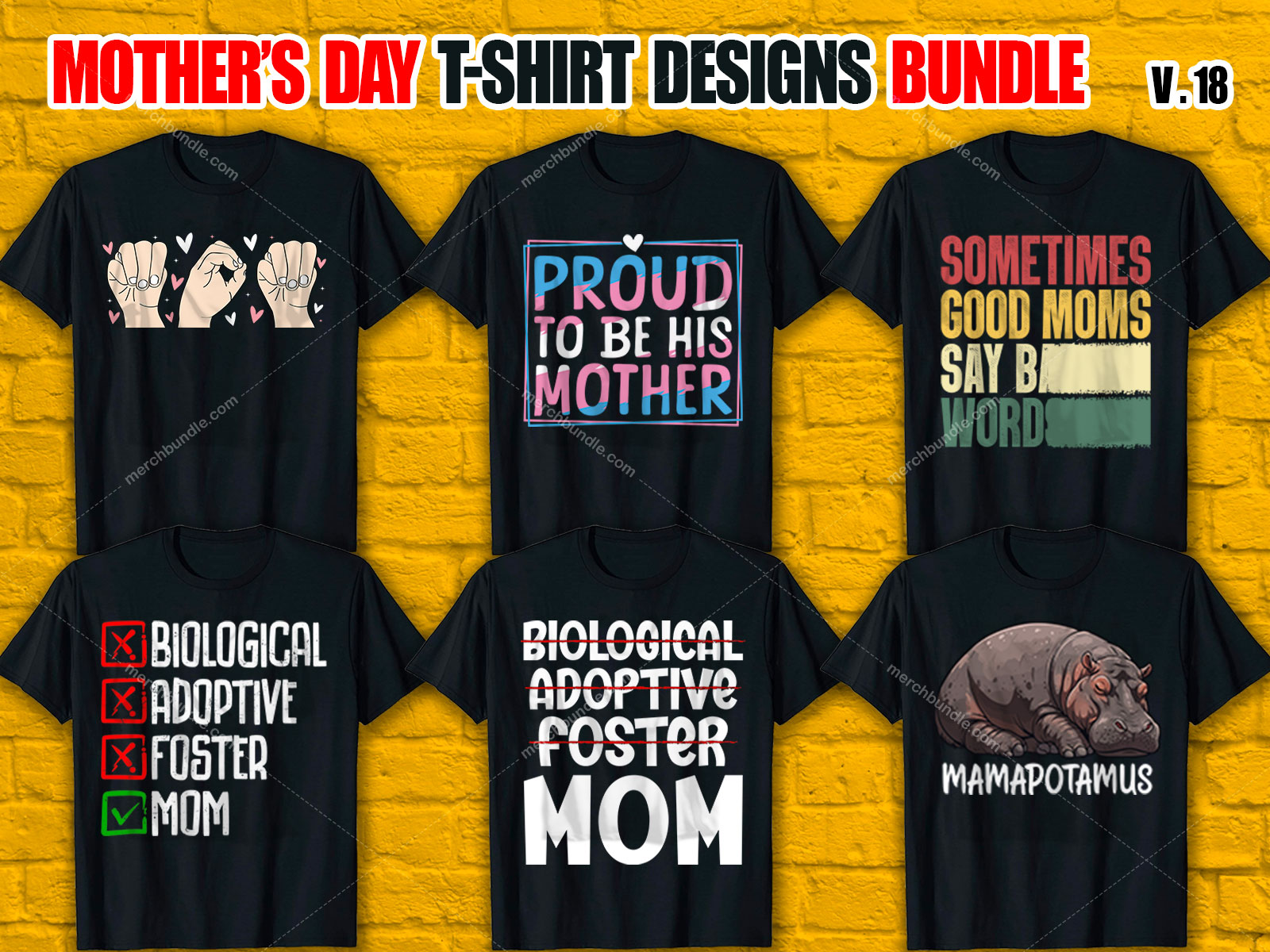 Mother's Day T-Shirt Design Bundle V.18