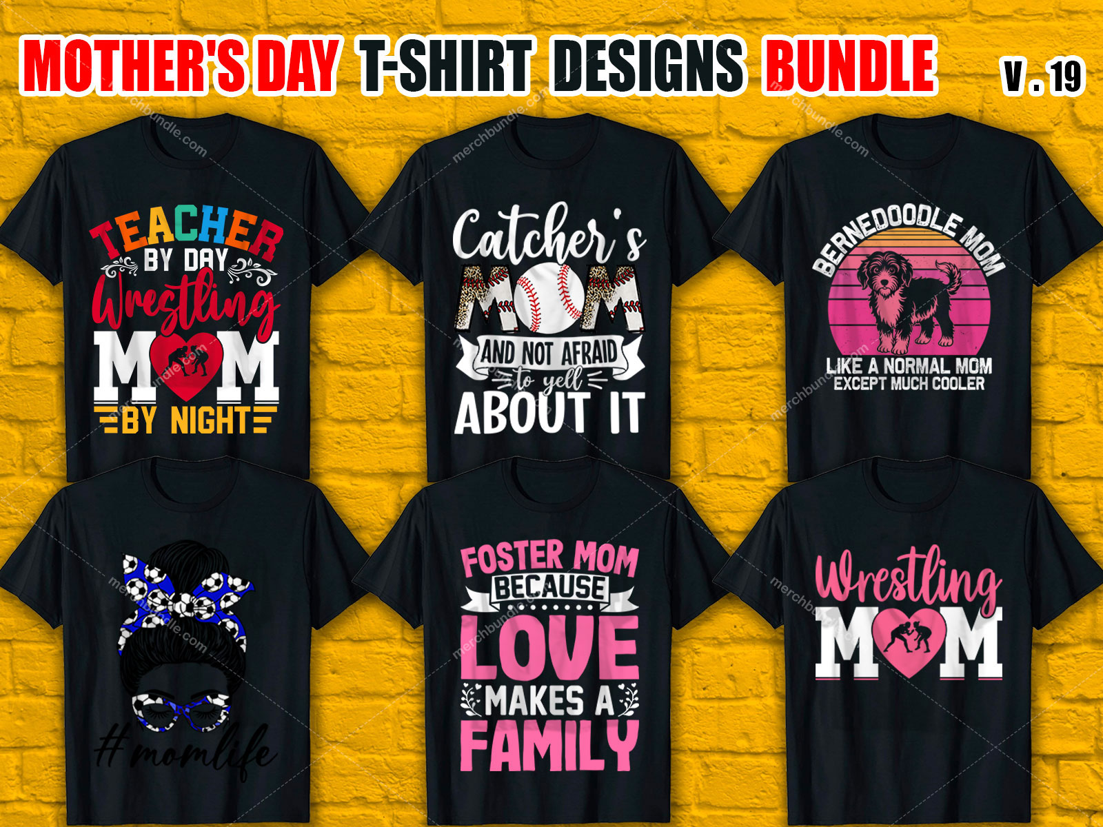 Mother's Day T-Shirt Design Bundle V.19