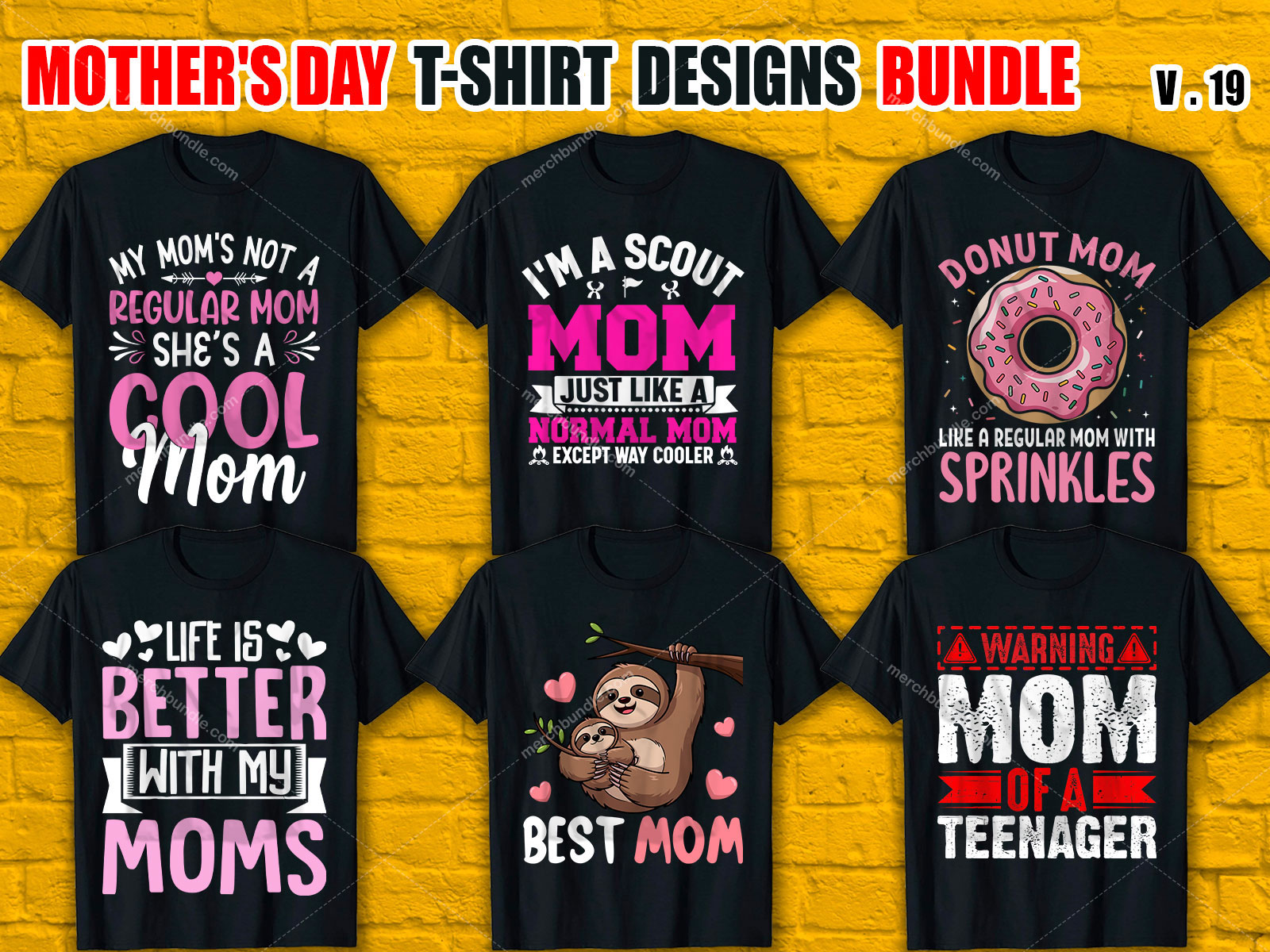 Mother's Day T-Shirt Design Bundle V.19