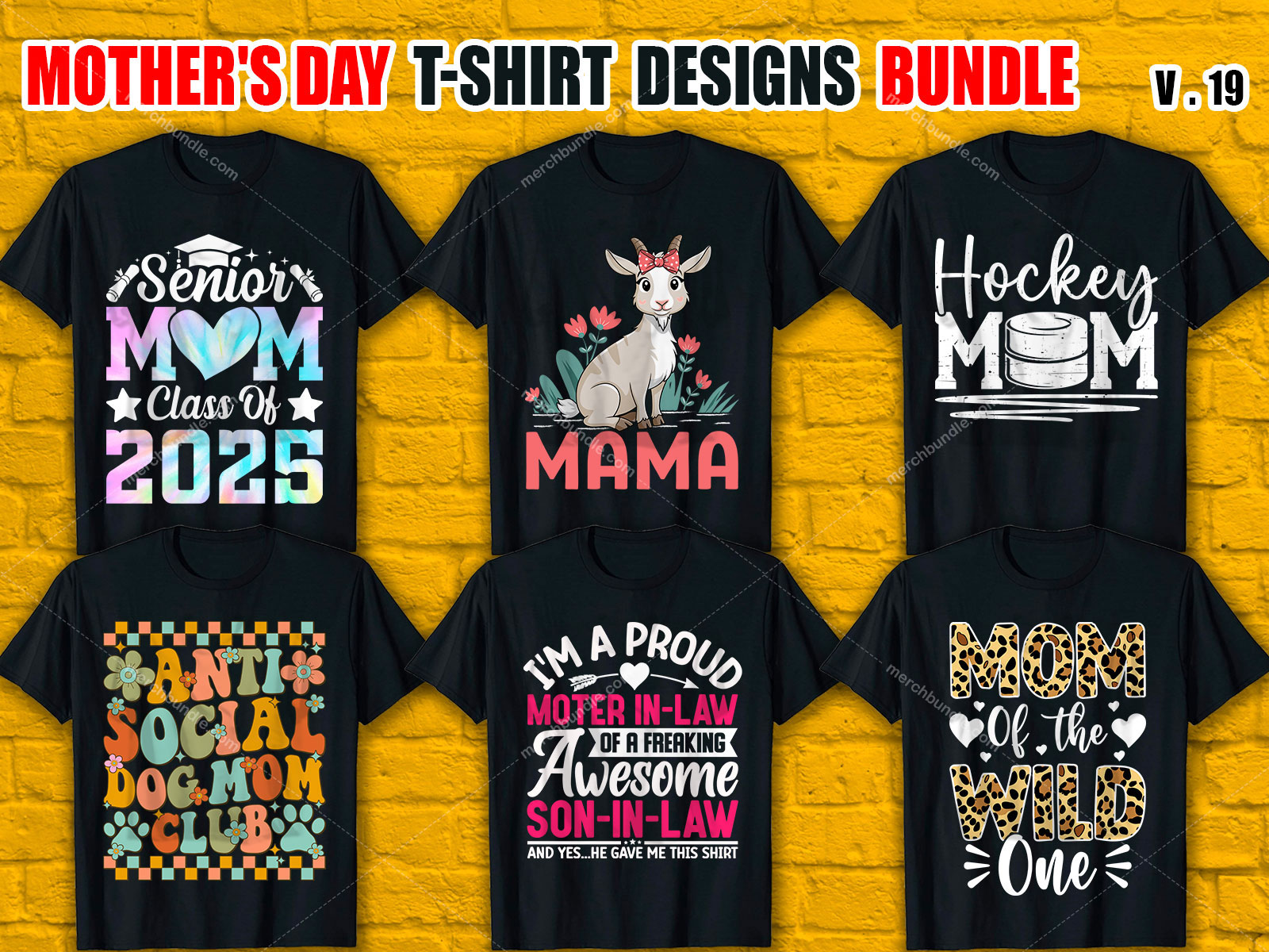 Mother's Day T-Shirt Design Bundle V.19