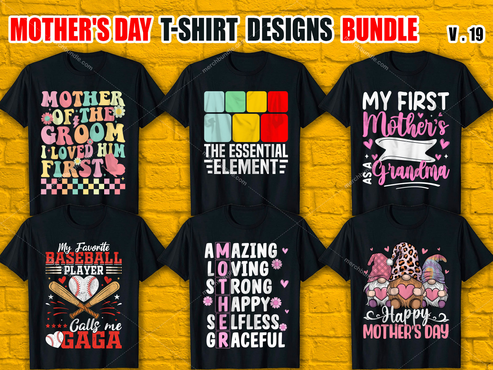 Mother's Day T-Shirt Design Bundle V.19