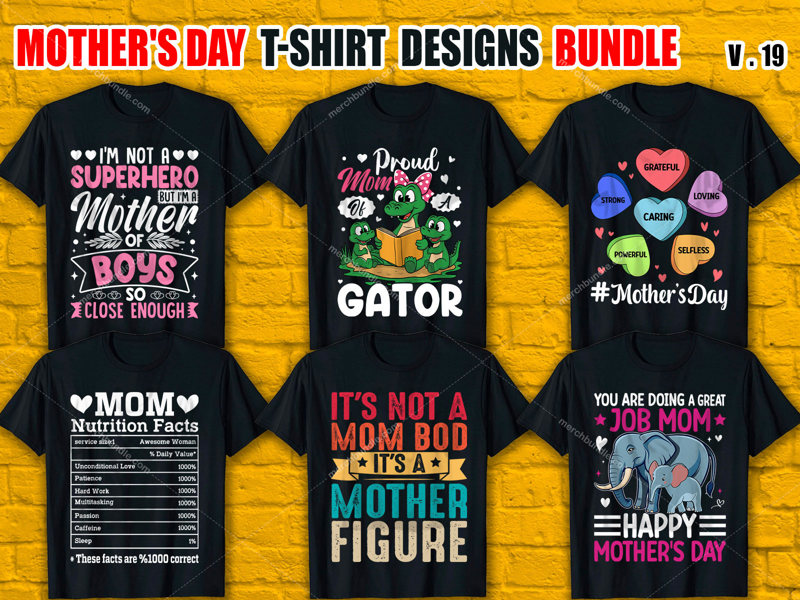 Mother's Day T-Shirt Design Bundle V.19