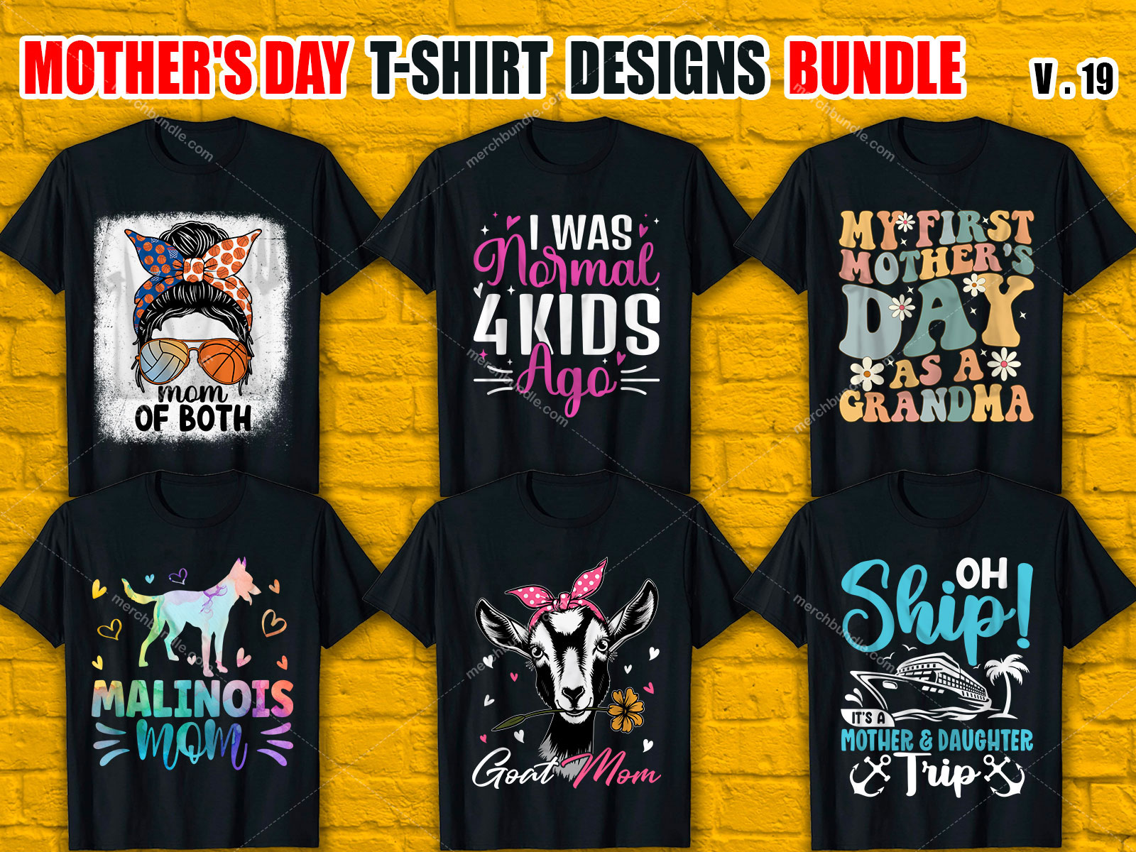 Mother's Day T-Shirt Design Bundle V.19