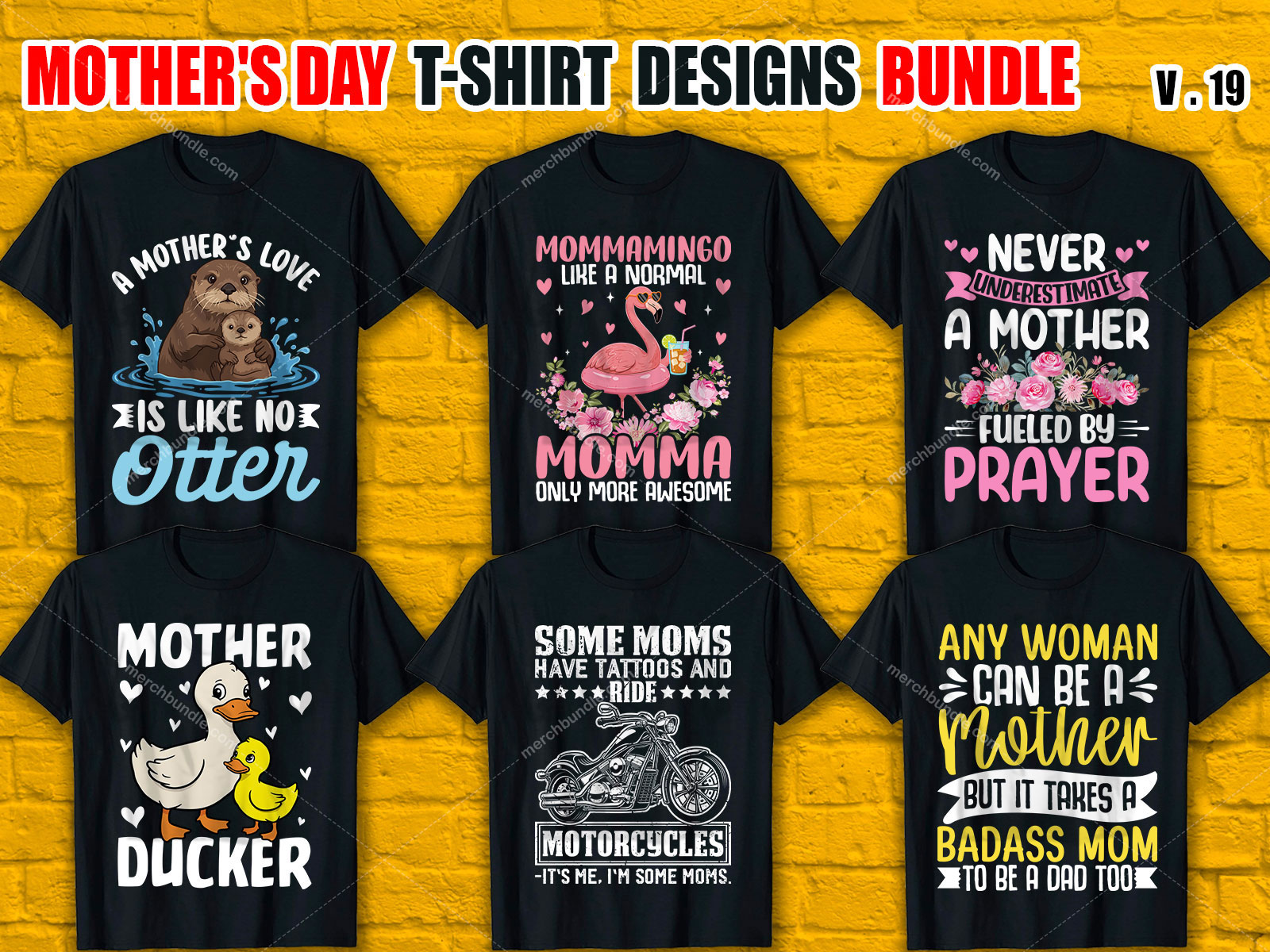 Mother's Day T-Shirt Design Bundle V.19