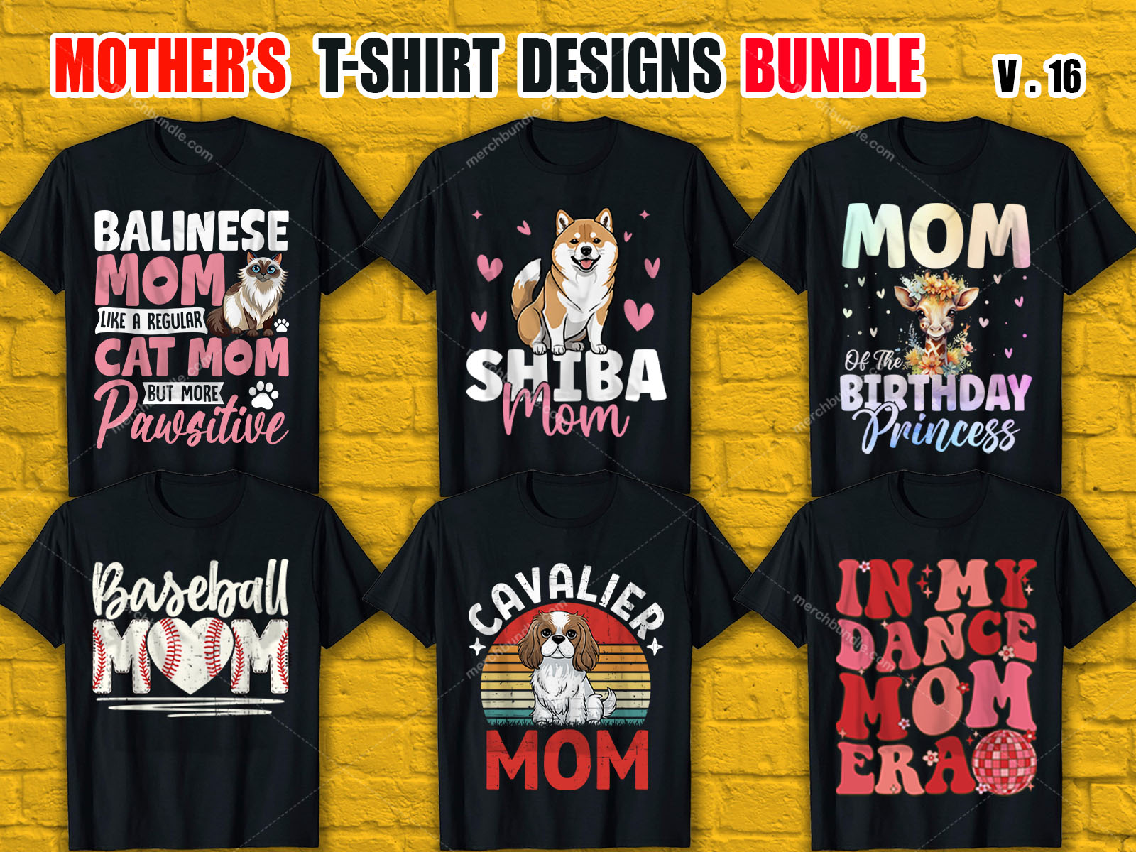 Mother's Day T shirt Design Bundle V.16