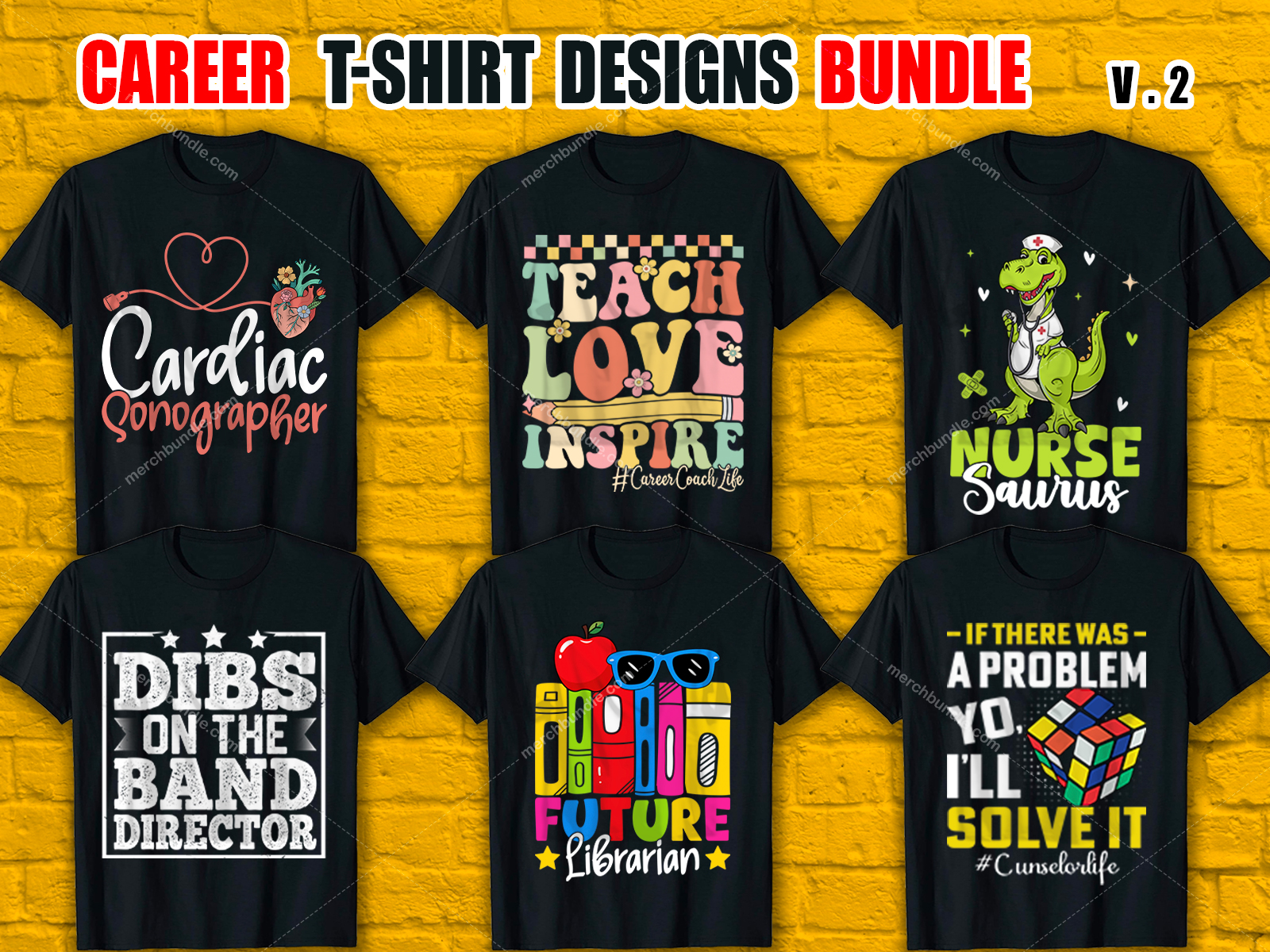 Custom Career T-Shirt Design Bundle