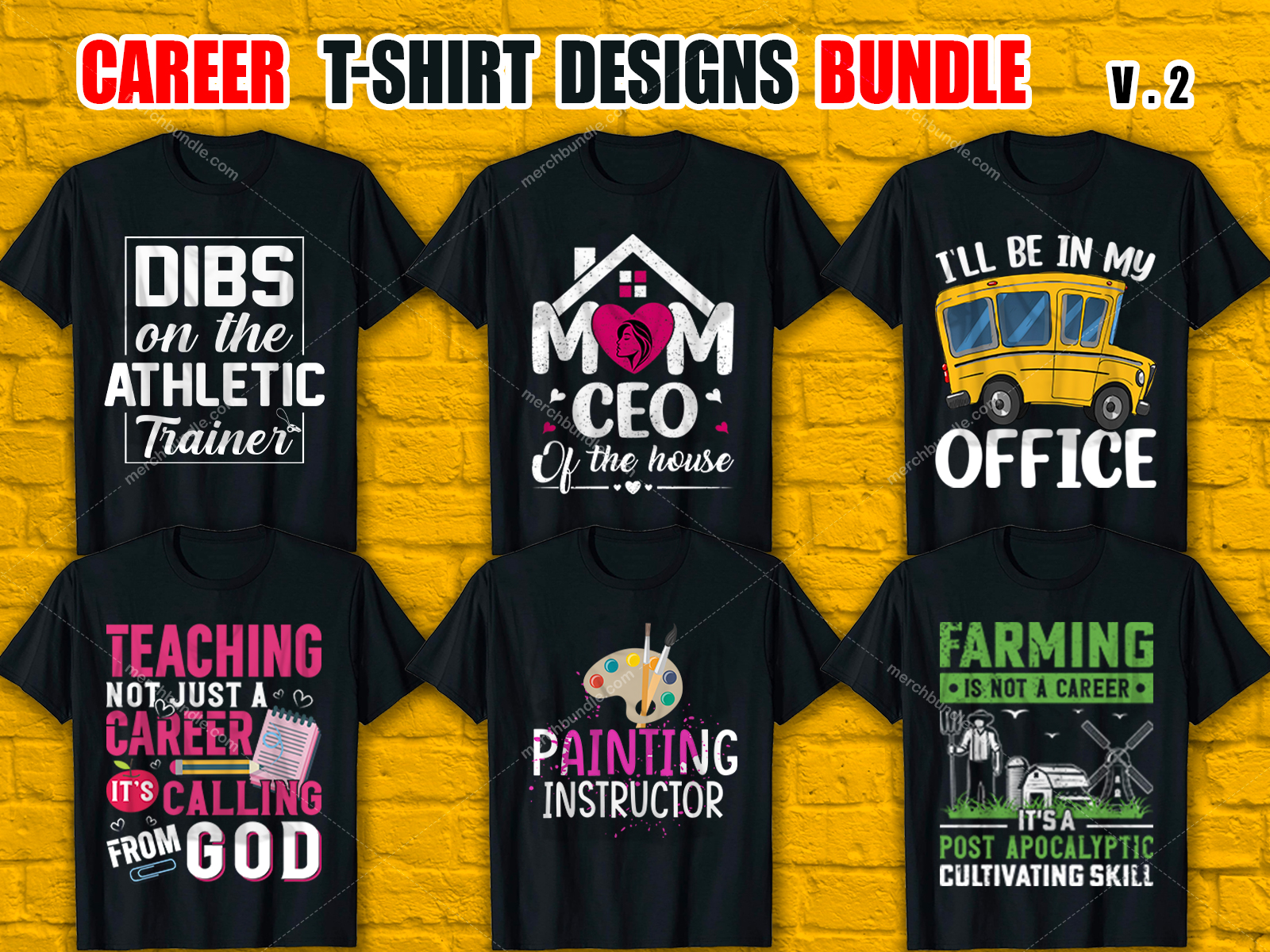 Custom Career T-Shirt Design Bundle