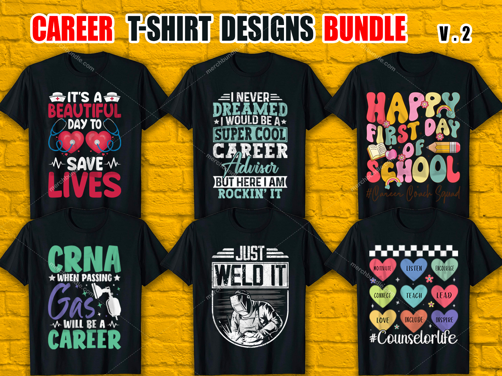 Custom Career T-Shirt Design Bundle