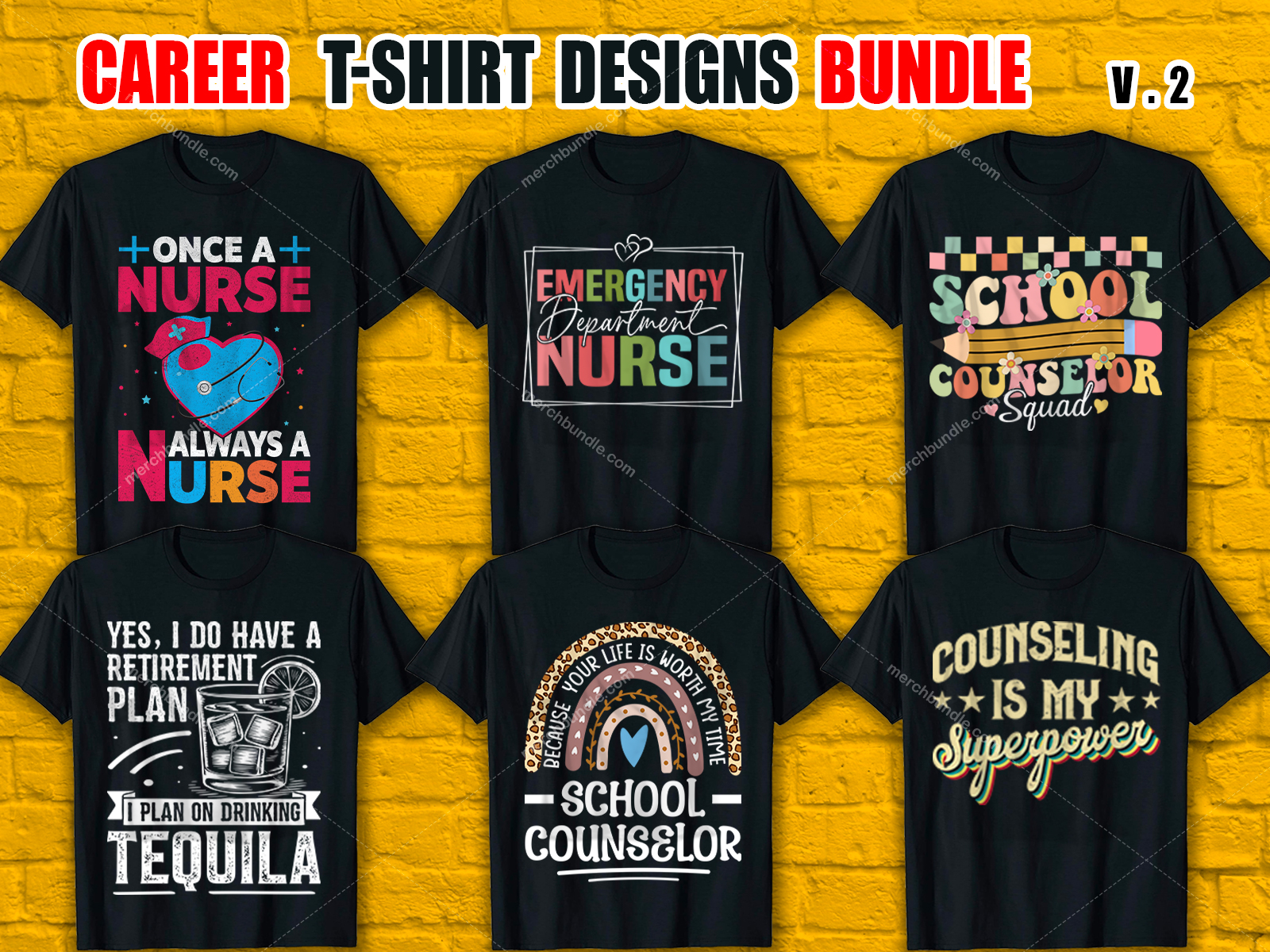 Custom Career T-Shirt Design Bundle