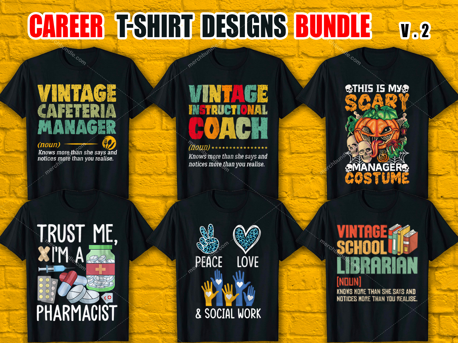 Custom Career T-Shirt Design Bundle