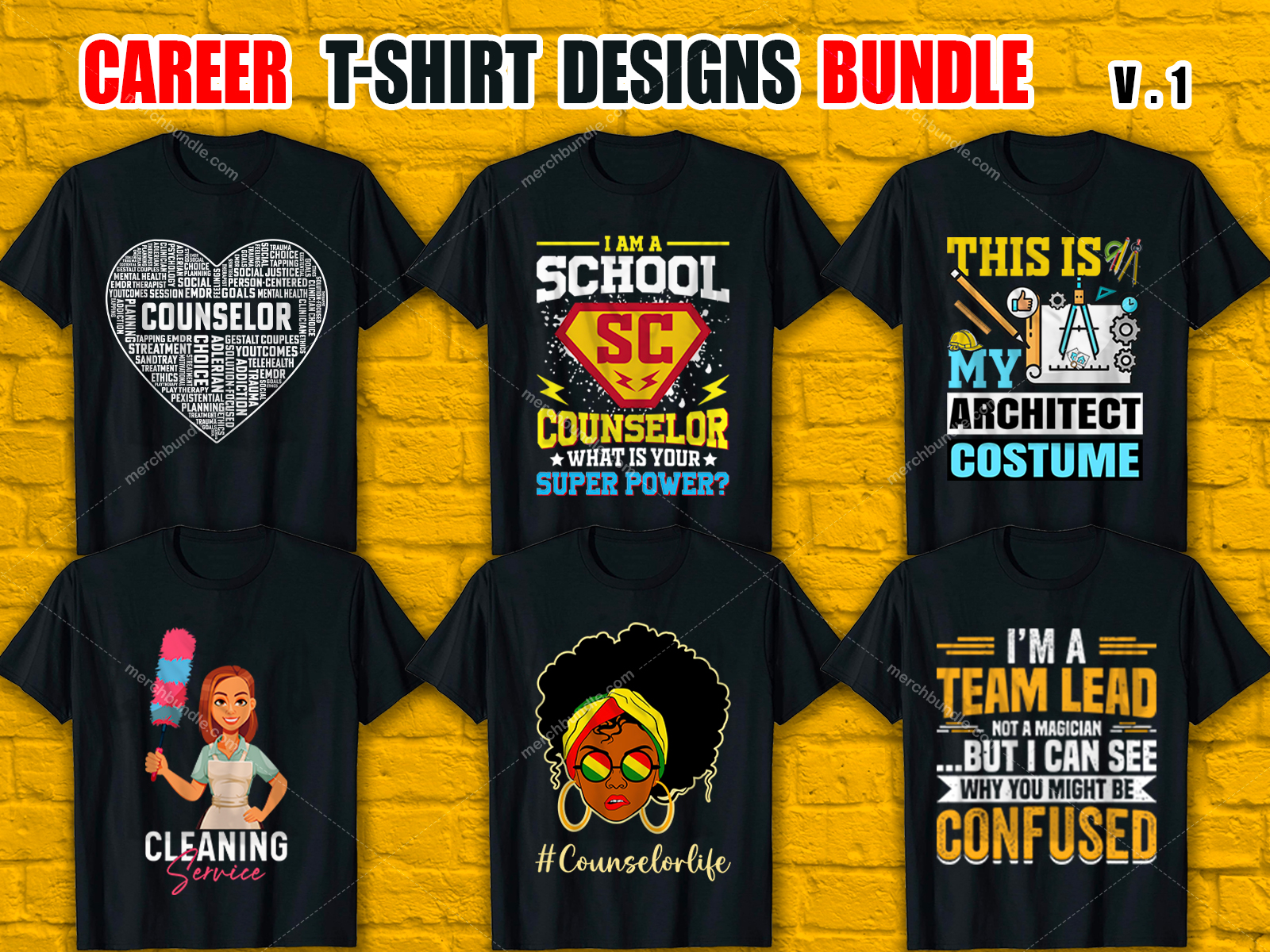 Custom Career T-Shirt Design Bundle