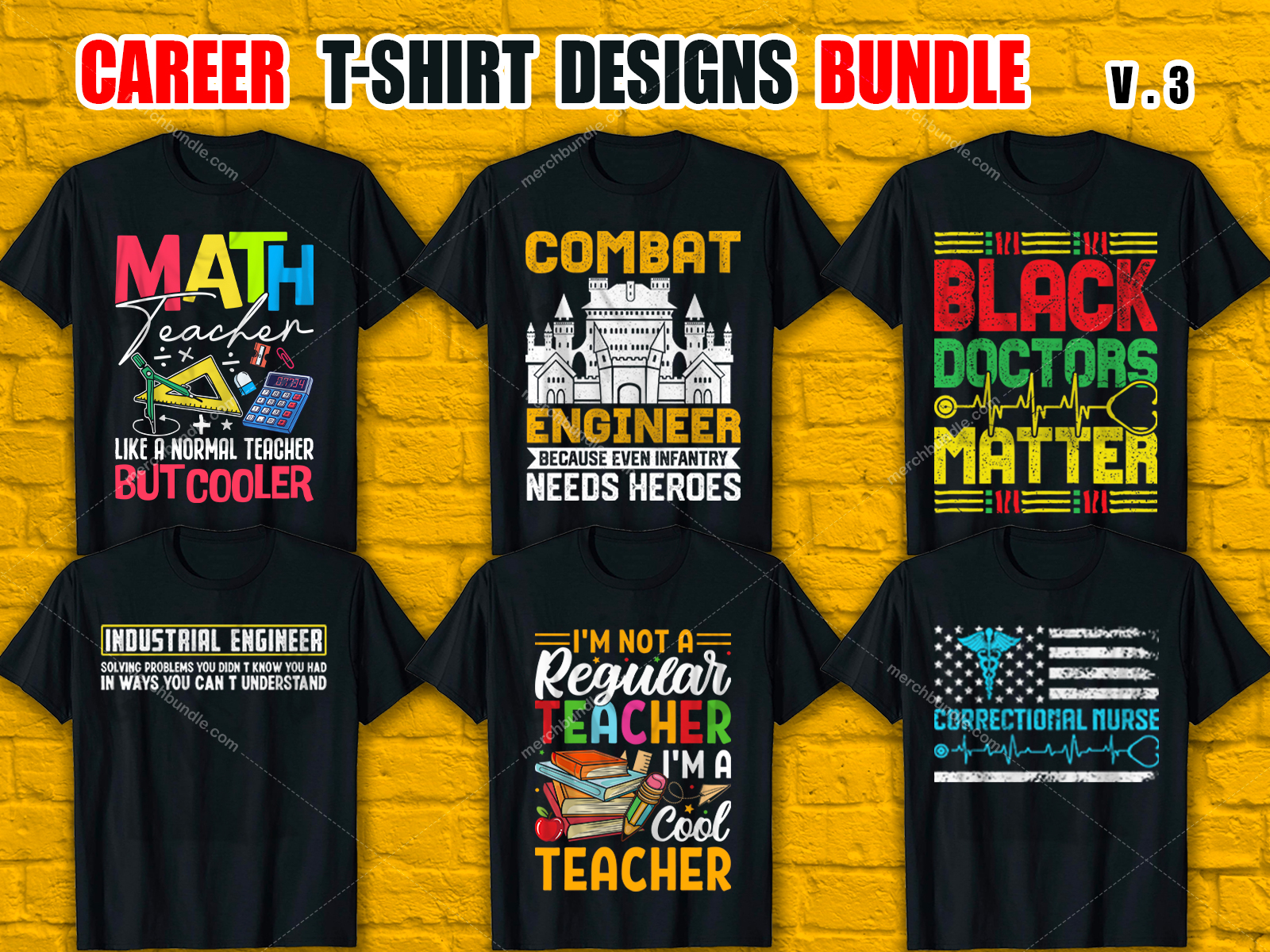 Custom Career T-Shirt Design Bundle