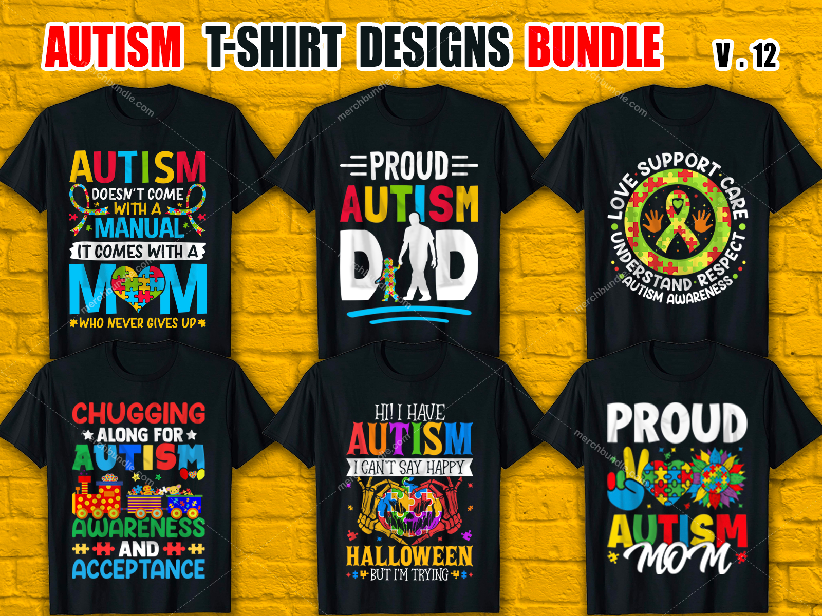 Custom  Autism T-Shirt Design Bundle