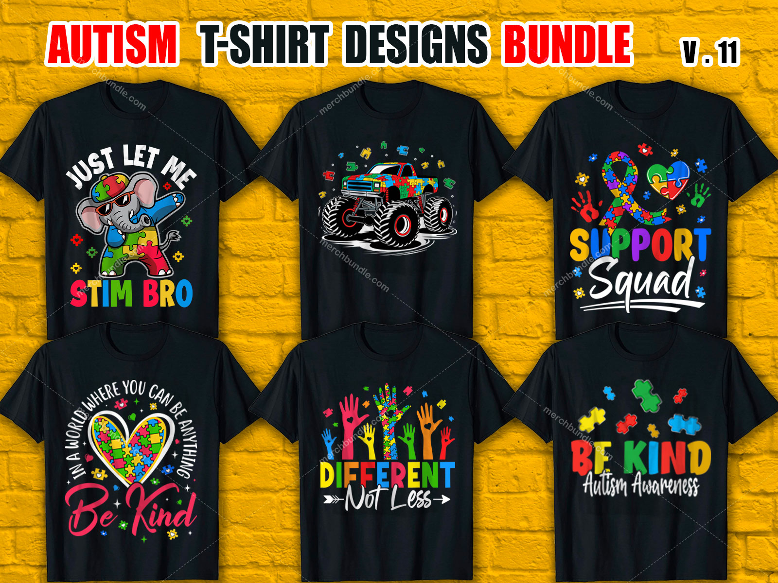 Custom  Autism T-Shirt Design Bundle