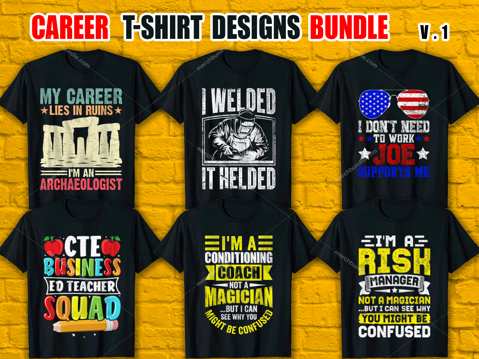 Custom Career T-Shirt Design Bundle